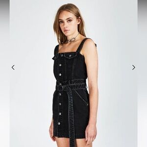 NWT Ksubi deejay dress venom black denim mini dress size M medium